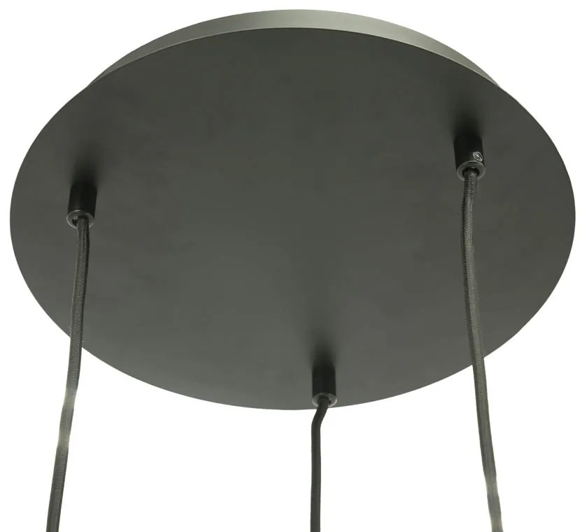 By-Boo Shona Round Trapse Hanglamp Amberglas