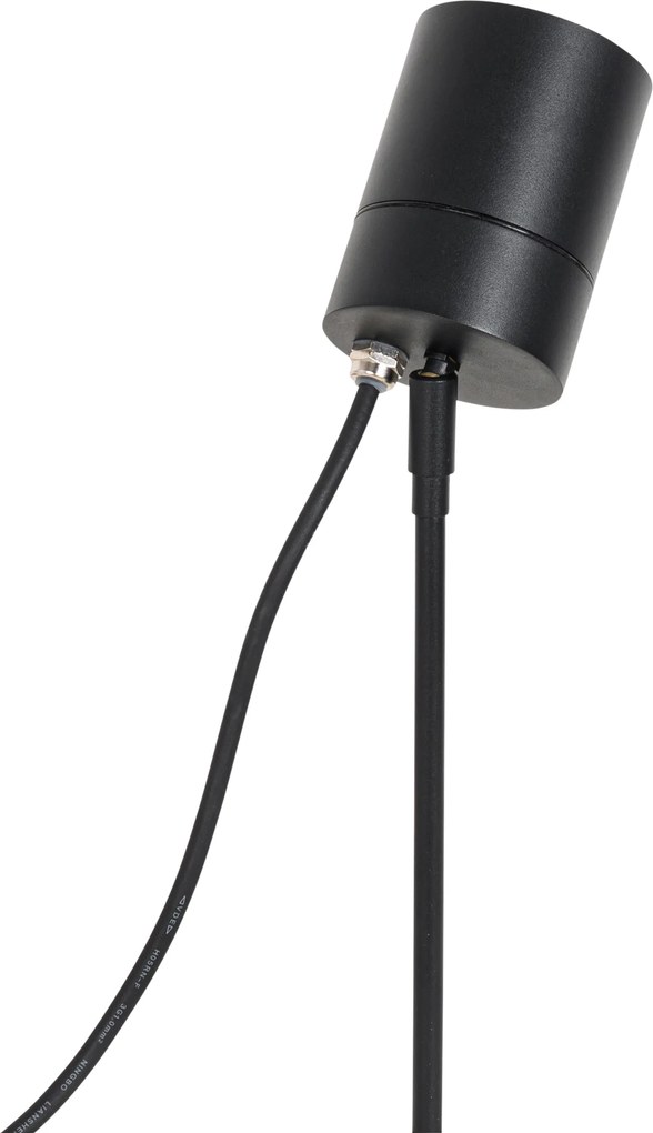 Moderne prikspot zwart AR70 verstelbaar IP44 - Solo