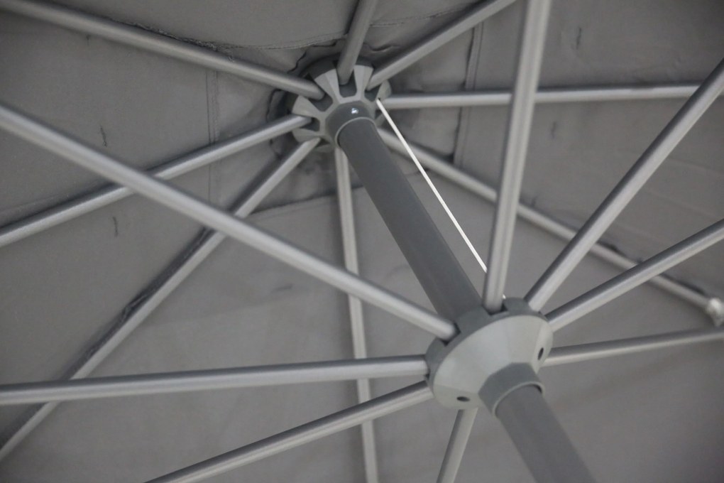Camello Valerio Stokparasol Xm (excl.voet) Aluminium Grijs