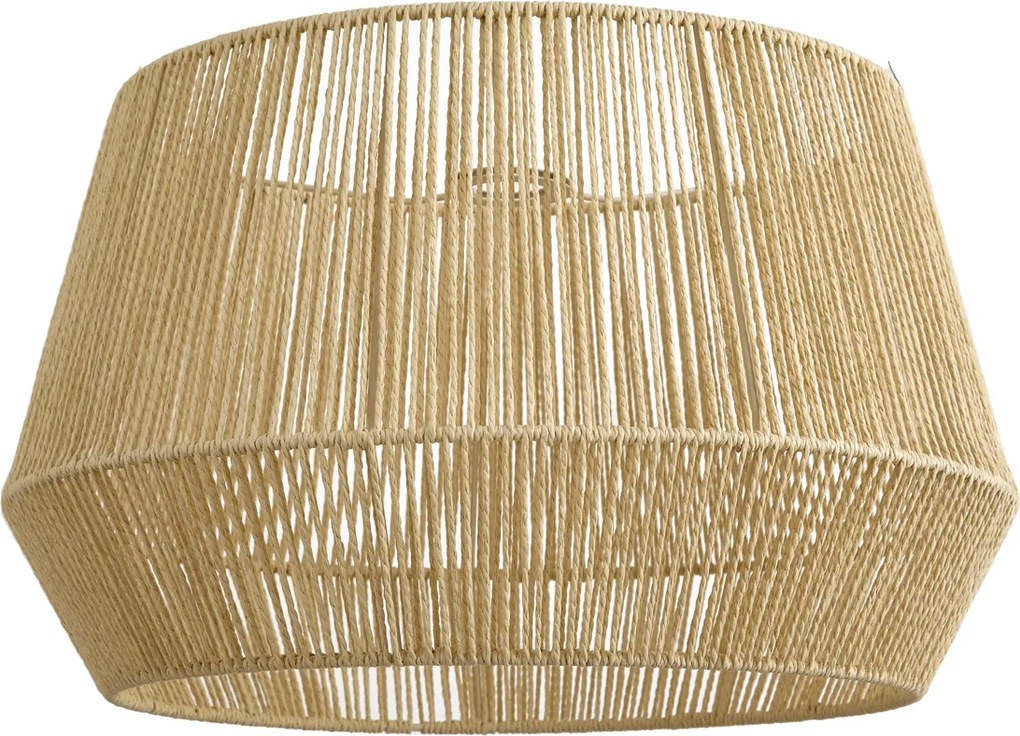 Japandi lampenkap met beige papieren touw 50/50/30 - Bullet