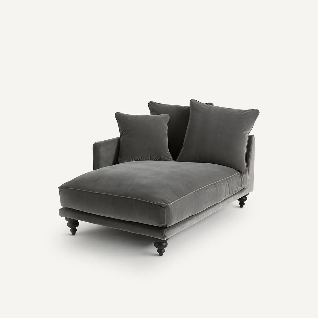 Longchair van fluweel, Lazare