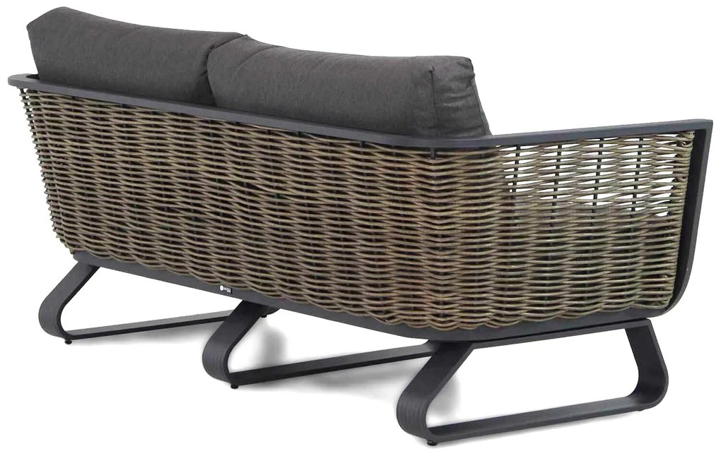 Stoel en Bank Loungeset 4 personen Aluminium/wicker Grijs  Santika Furniture Santika Tika