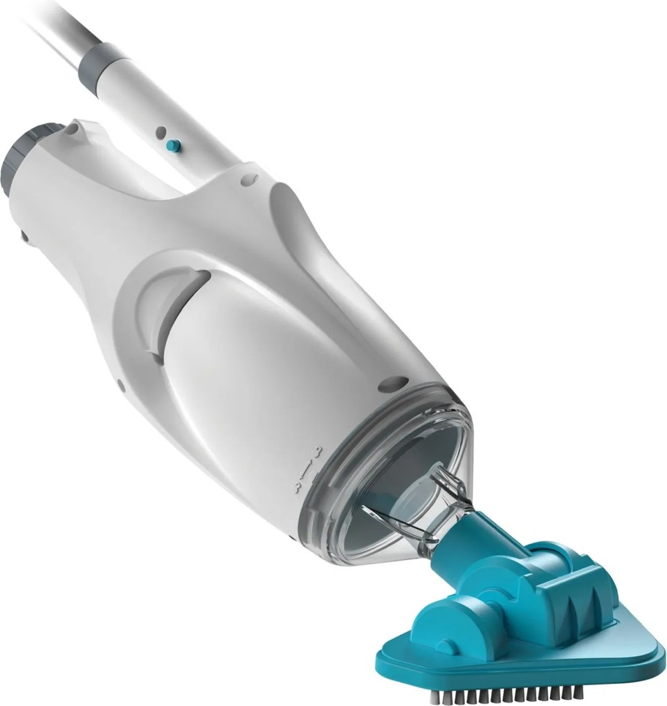 TELSA 5 Ultra Zwembadstofzuiger - Oplaadbaar - Inclusief stok - Wit &amp; Lichtblauw