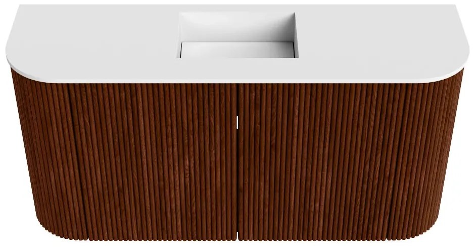 Mondiaz Joya 85cm toiletmeubel ronding links/rechts ruby met wastafel faye midden zonder kraangat talc