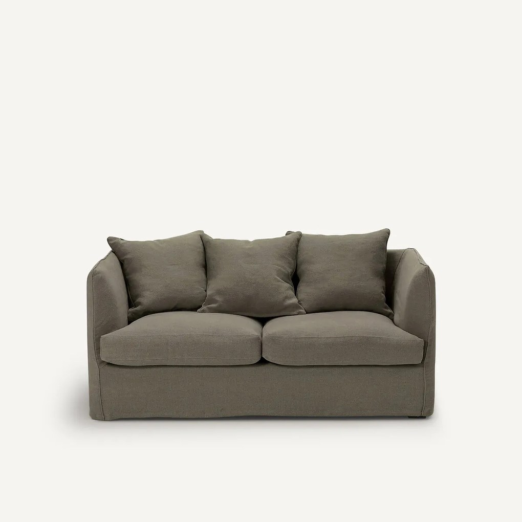 2-zitsbank in stonewashed linnen, Néo Chiquito