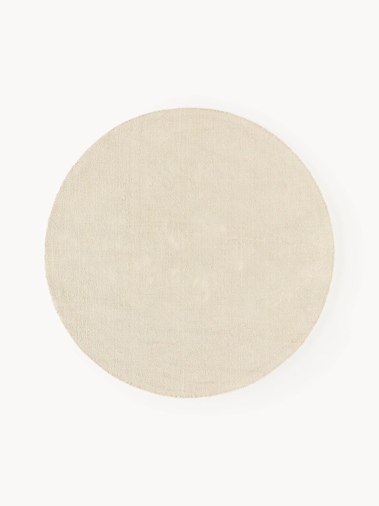 Rond katoenen vloerkleed Lora, handgeweven