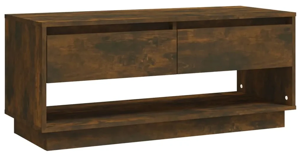 vidaXL Tv-meubel 102x41x44 cm spaanplaat gerookt eikenkleurig