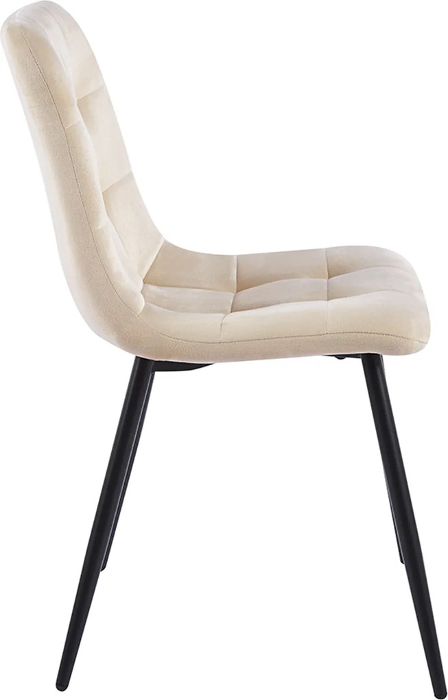 Pack 4 Stuhl Fluwelen Stoelen