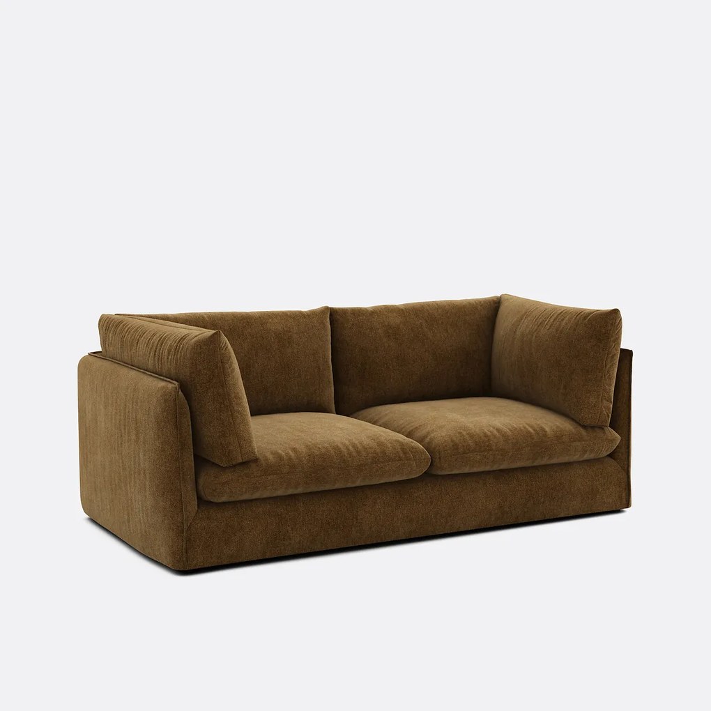 3-zits rechte bank in gevlekt polyester, MALO