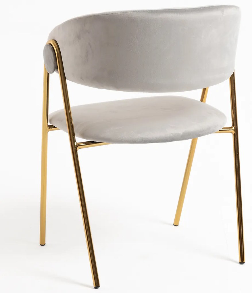 Mihu Goud Fluwelen Stoel