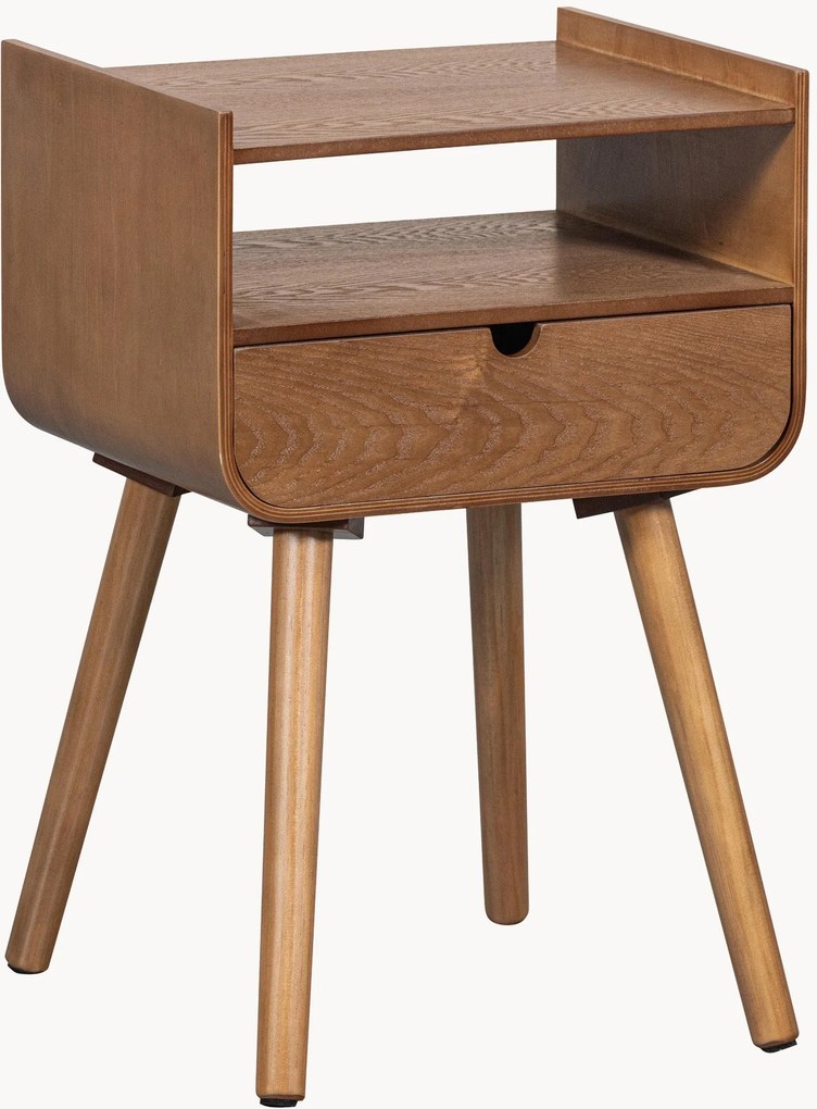 Nachtkastje Nils met lade in houtlook