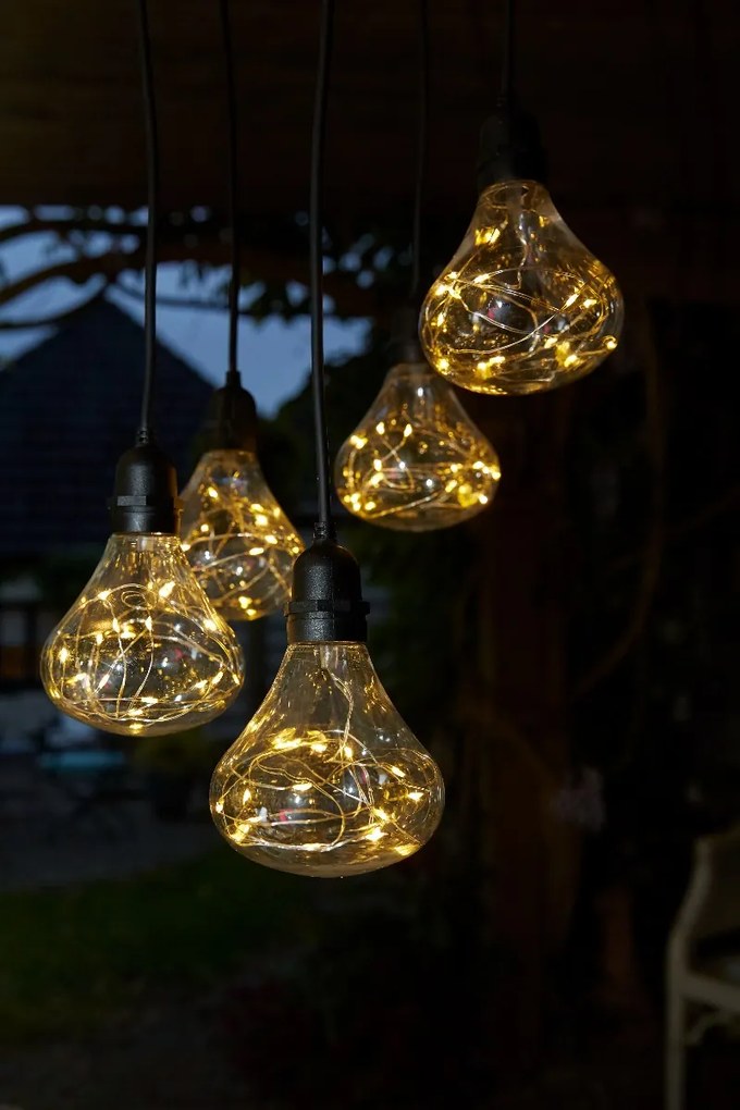 Luxform Batterij Tuin Hanglamp Bubbles 5-lichts