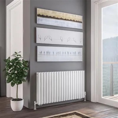 Eastbrook Tunstall dubbele radiator 120x60cm 1836W wit mat