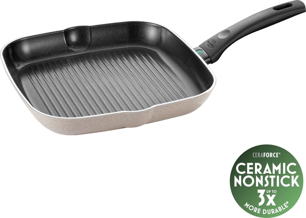 BALLARINI Ledro Grillpan, 28 cm, Aluminium, Keramische antiaanbaklaag - Ledro - BALLARINI