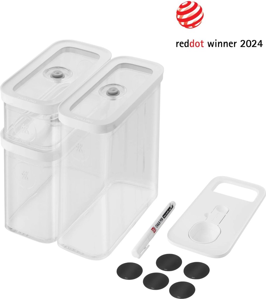 ZWILLING Fresh&amp;Save CUBE CUBE-set, M / 5-delig, transparant-wit - Fresh&amp;Save CUBE - ZWILLING