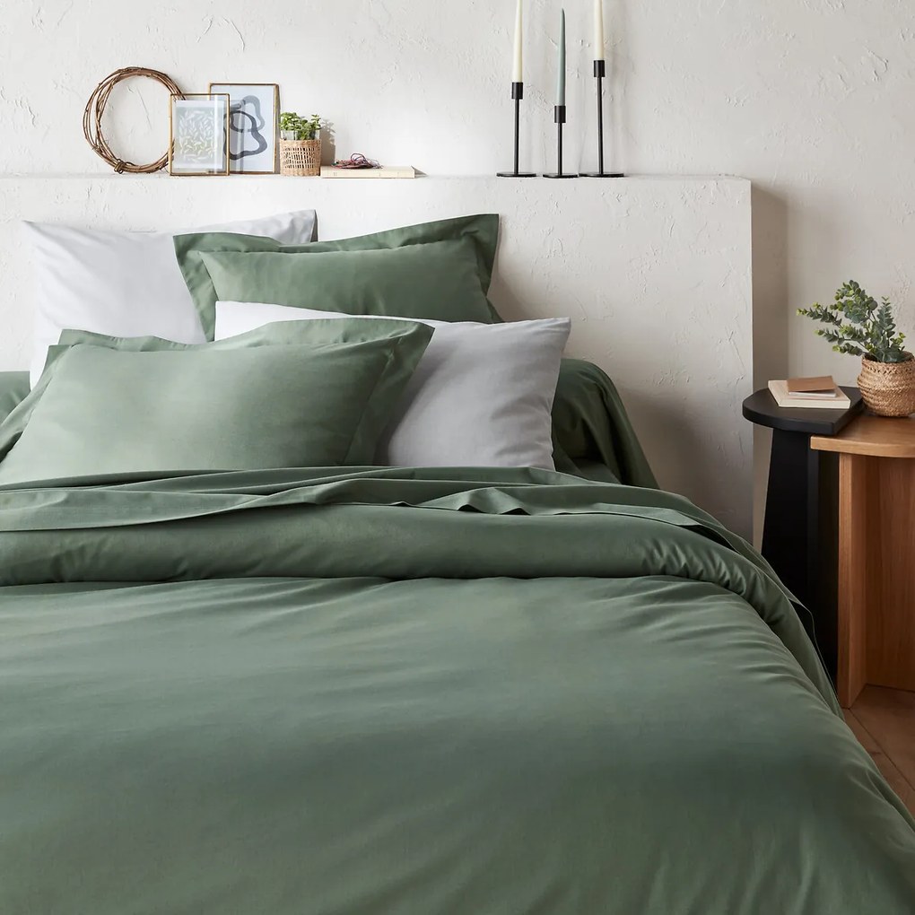 Effen dekbedovertrek in bio katoen, Scenario