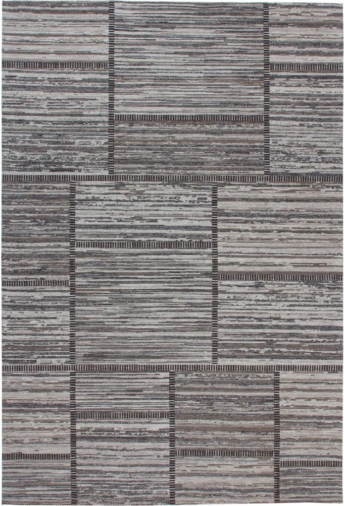 More99 | Vloerkleed Fenix lengte 200 cm x breedte 290 cm x hoogte 0.6 cm grijs vloerkleden bovenkant: 75% wol, 20% katoen, vloerkleden & woontextiel vloerkleden