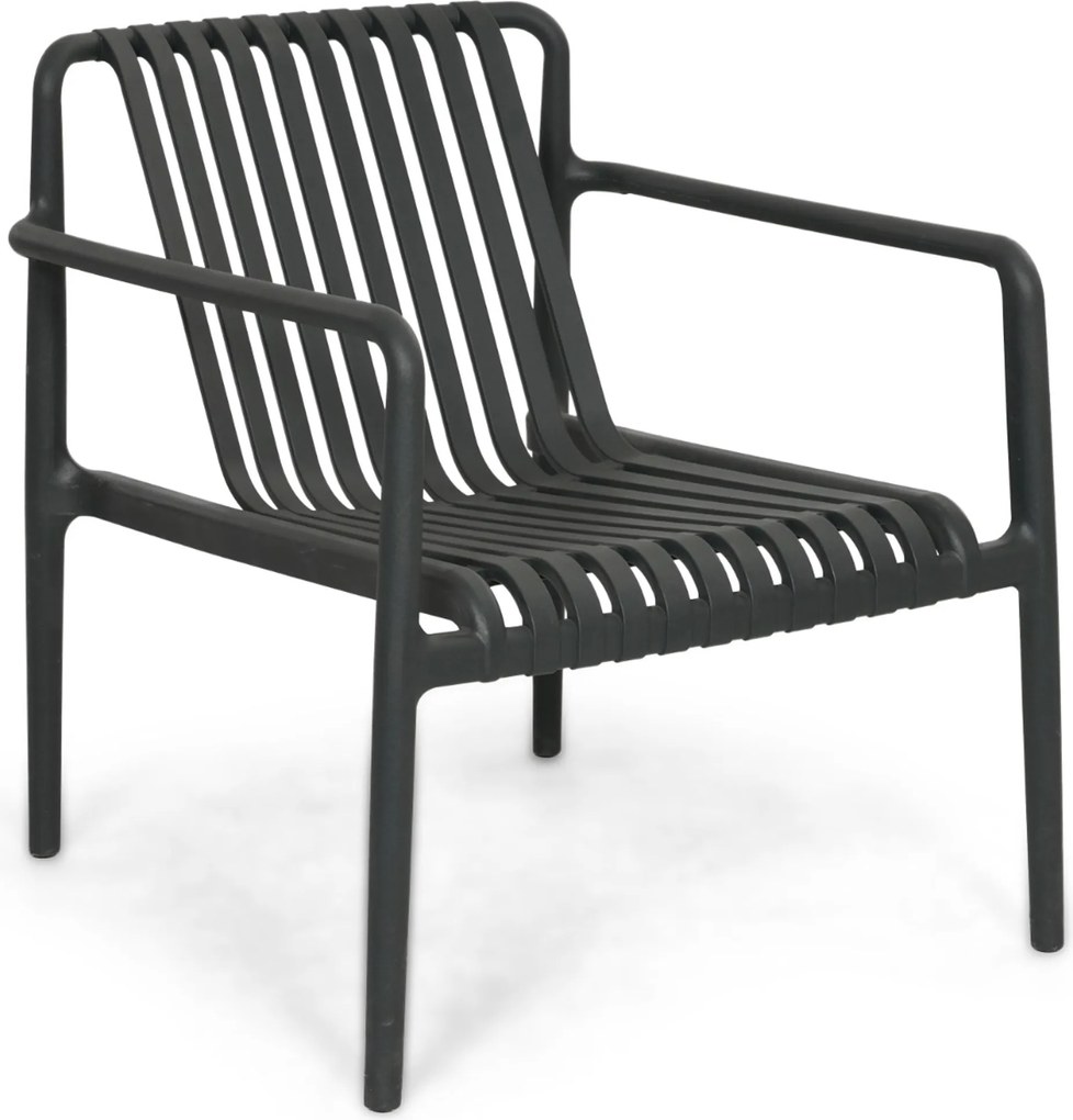 Tuinstoel stapelbaar Kunststof Grijs-antraciet Domani Furniture Alba  antracite