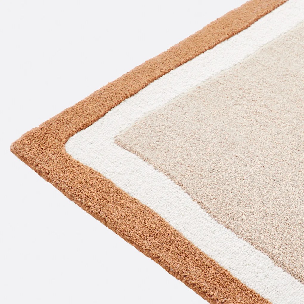 Vloerkleed in polyester en wol, Nomia