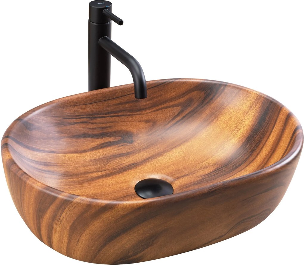 Opzetwastafel Rea AMELIA WOOD MATT