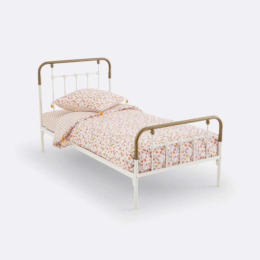 Bed in staal metaal, Asper