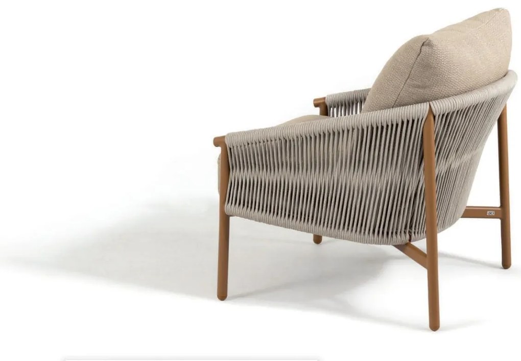 4 Seasons Outdoor Milos loungestoel amber  Loungestoel    taupe weerbestendig