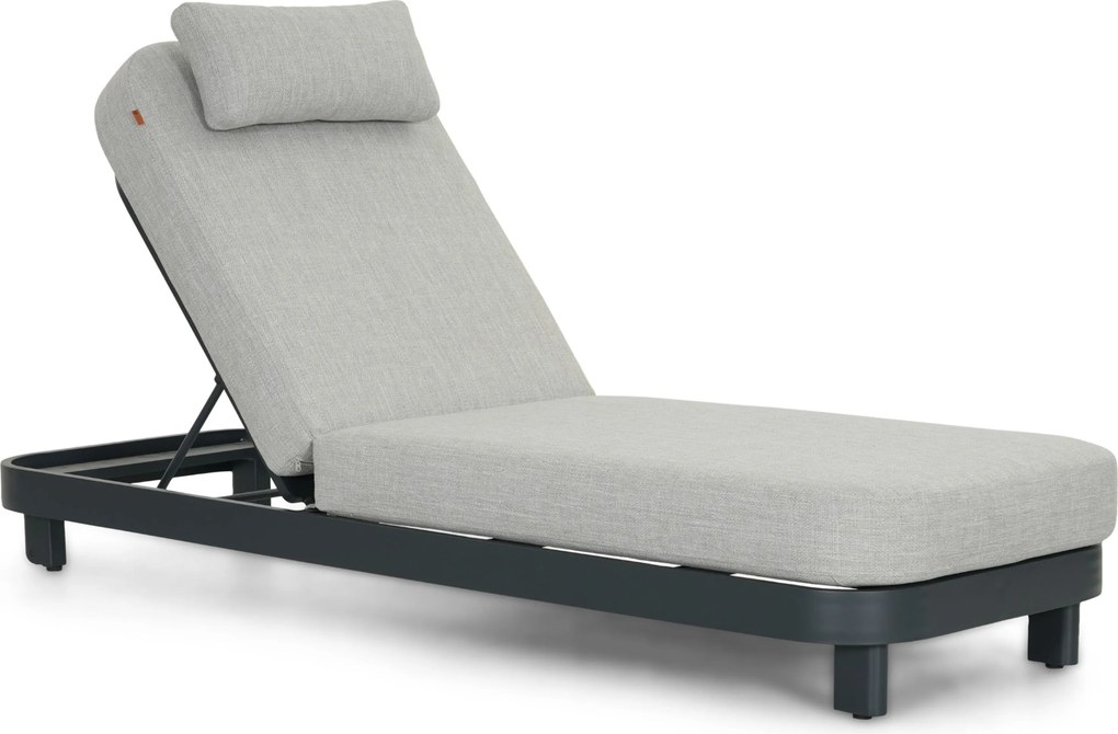 Santika Furniture Santika Nanda Ligbed Aluminium Grijs