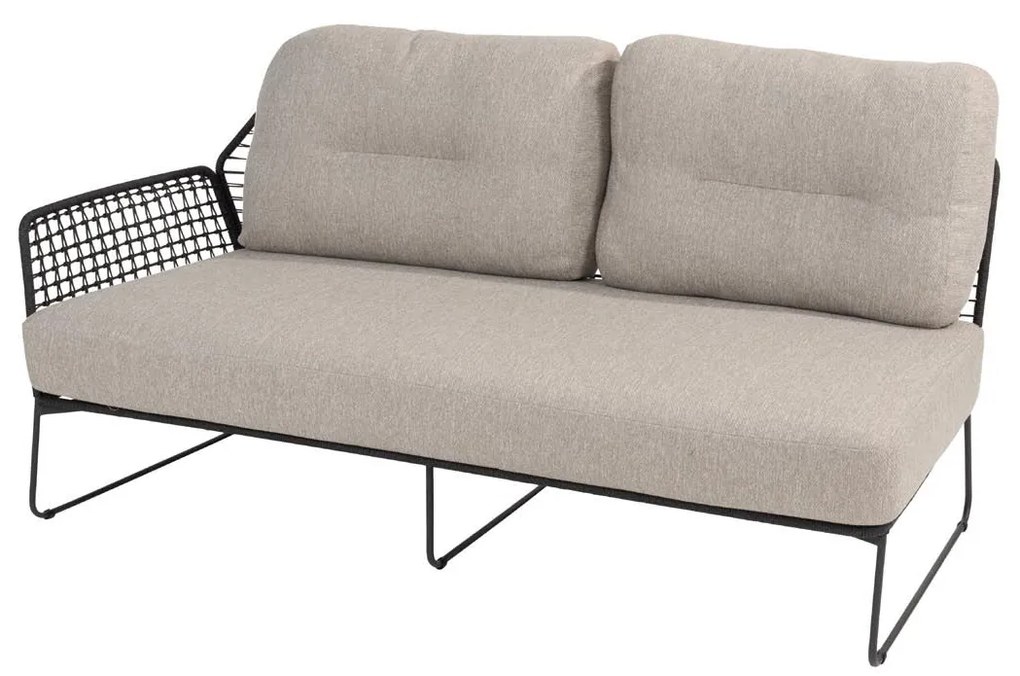 Taste by 4 Seasons Rhodos chaise loungebank antraciet  Loungebank    antraciet weerbestendig