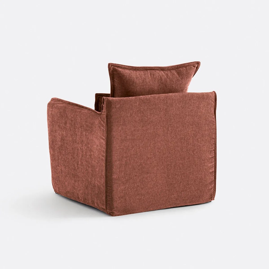 Fauteuil, afneembare hoes, in gemêleerd polyester, ODNA