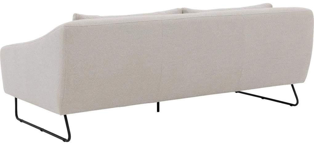 Goossens Excellent Bank Gs-2105 beige, stof, 3-zits, elegant chic