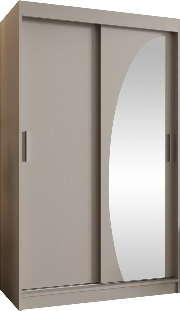 Kledingkast Hartford 501, Kasjmier, 200x120x62cm, 109 kg, Kledingkast deuren: Schuivend