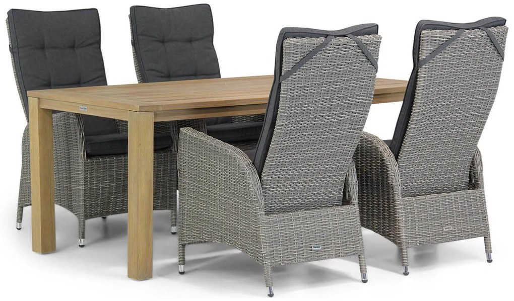 Garden Collections Lincoln/Bristol 180 cm dining tuinset 5-delig