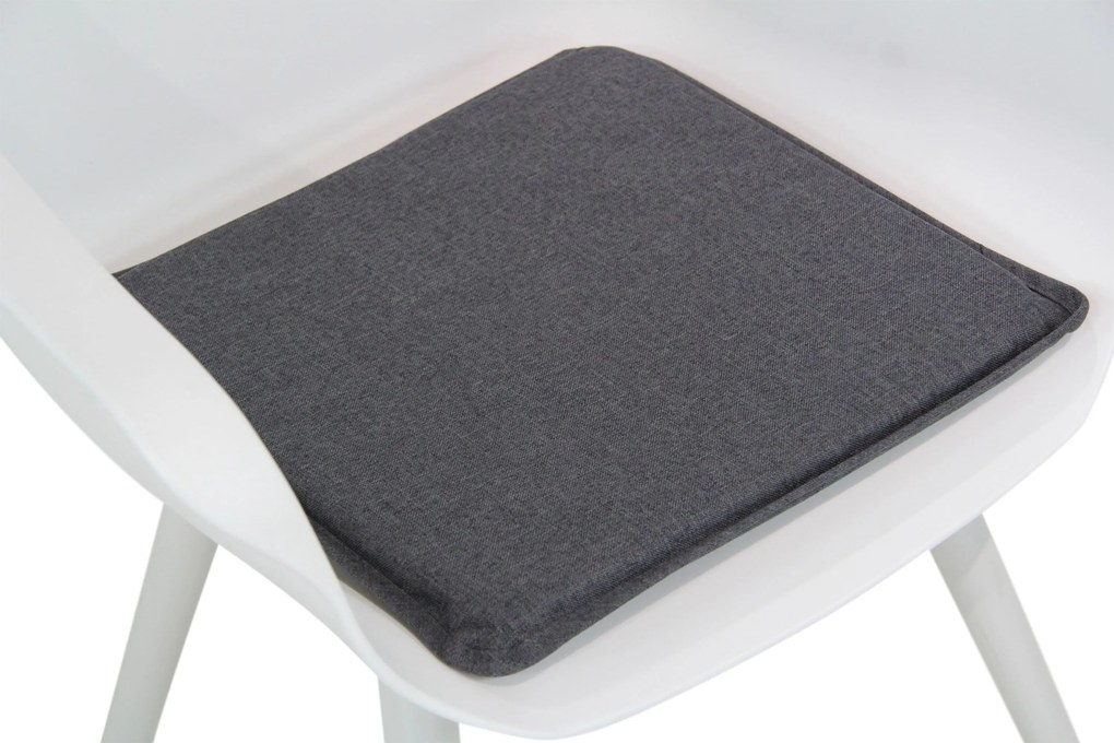 Tuinset Ronde Tuintafel 4 personen 125 cm Kunststof /Aluminium/polywood Wit  Hartman Sophie