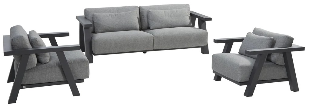 4 Seasons Outdoor Iconic loungeset SALE  Loungeset    antraciet weerbestendig