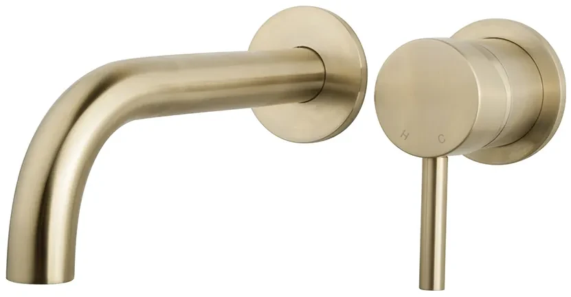 Mueller Gold afbouwdeel voor inbouw wastafel mengkraan geborsteld messing PVD