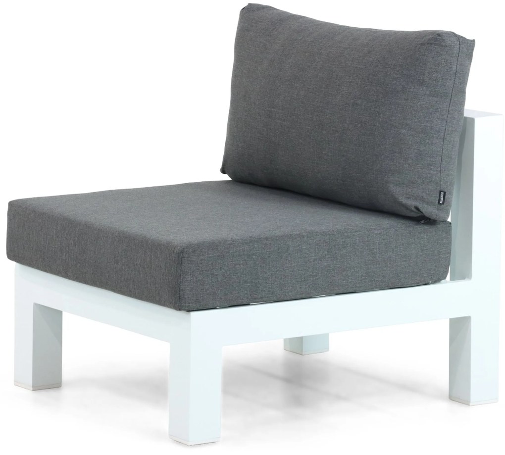 Hoek loungeset 6 personen Aluminium Wit Lifestyle Garden Furniture Luca