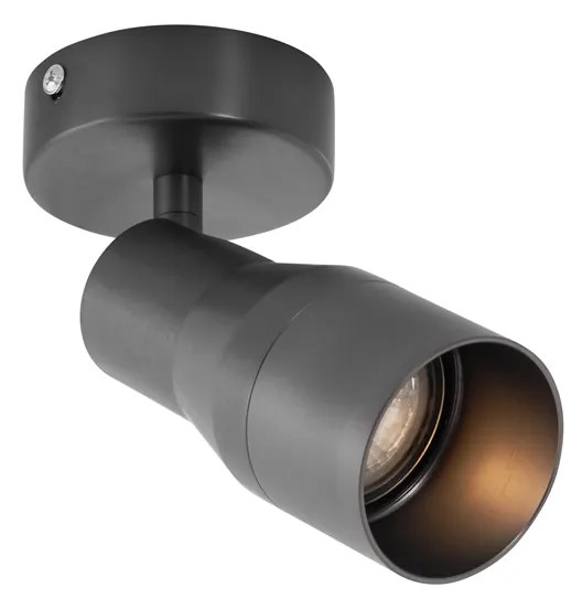 Moderne plafondspot gunmetal GU10 50mm rond - Stanley
