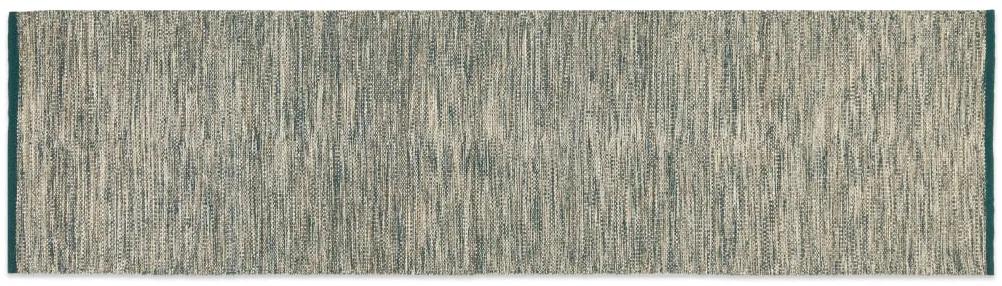 Alwyn wollen geweven loper 66 x 250 cm, watergroen en grijs