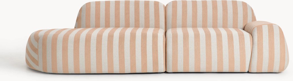 Modulaire teddy chaise longue Wolke (3-zits)