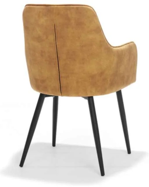 Eetkamerstoel - Donovan - stof Adore goud