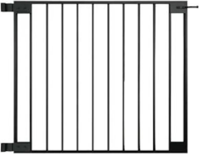 Tuinpoort aluminium industrieel zwart gepoedercoat incl. beslag (100 x 85 cm)