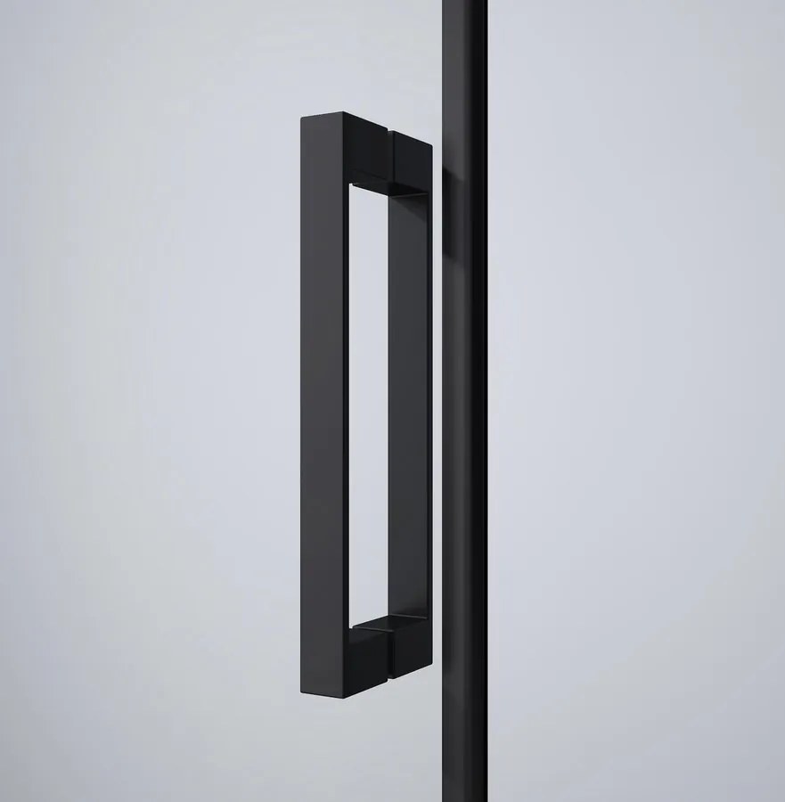 Gelco Dragon Black douchecabine met hoekinstap 90x100cm zwart