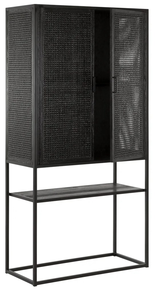 Must Living Spiderman Kast Op Hoge Poten Zwart - 88x40x175cm.