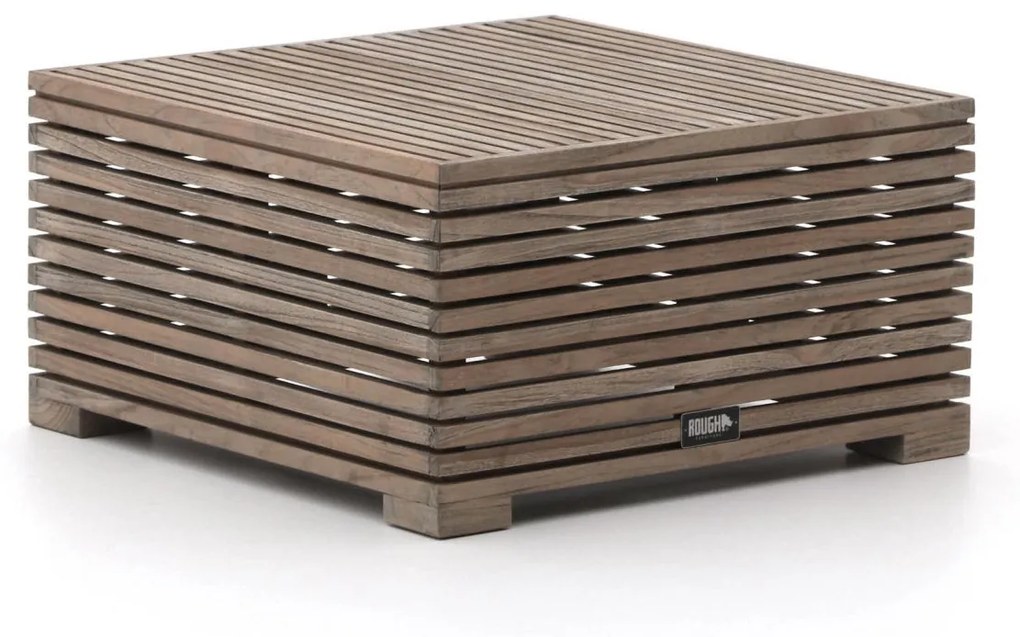 Bijzettafel tuin ROUGH | Vierkant  | Tuintafel Teakhout | 60x60cm | Kees Smit Tuinmeubelen