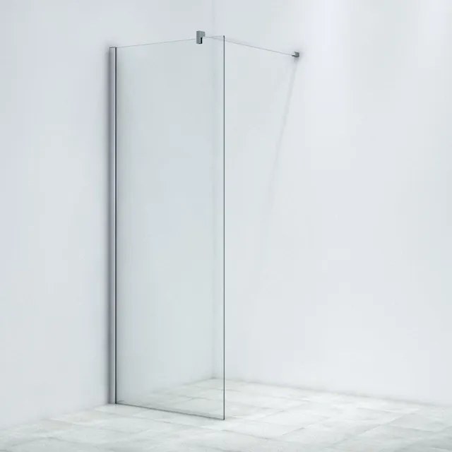 Marenza Bellini Inloopdouche - 80x200cm - helder glas - chroom WR80-C/C