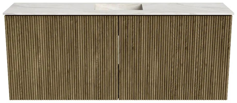 Mondiaz Joya DLux 100cm toiletmeubel dusk met wastafel faye midden zonder kraangat ostra