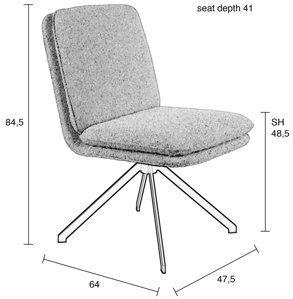 Zuiver Tyler Moderne Boucle Eetkamerstoel
