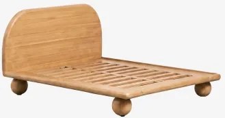 Bicheno Mangohouten Bed Mangohout & 200 X 200 Cm & Zonder Matras - Sklum