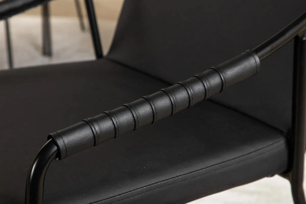 Jörn Eetkamerstoel - Mattias - Zwart - PU-Leer - Jörn