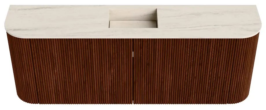 Mondiaz Joya DLux 115cm toiletmeubel ronding links/rechts ruby met wastafel faye midden 1 kraangat meli